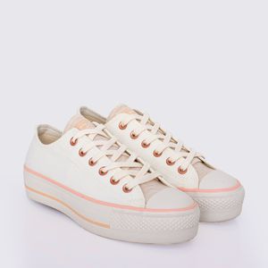 Tênis Converse All Star Chuck Taylor Lift Amêndoa Rosa Coral CT24590001