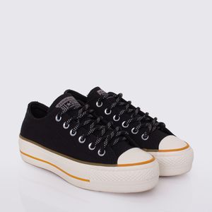 Tênis Converse All Star Chuck Taylor Lift Preto Amendoa Marrom Mel CT24650003