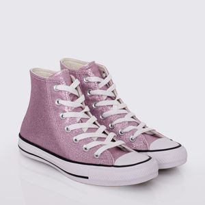 Tênis Converse All Star Chuck Taylor Rosa Chiclete Cinza Pálido Branco CT24930002