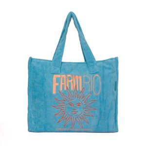 Totebag Farm Praiana Floral de Renda Azul 78312519K