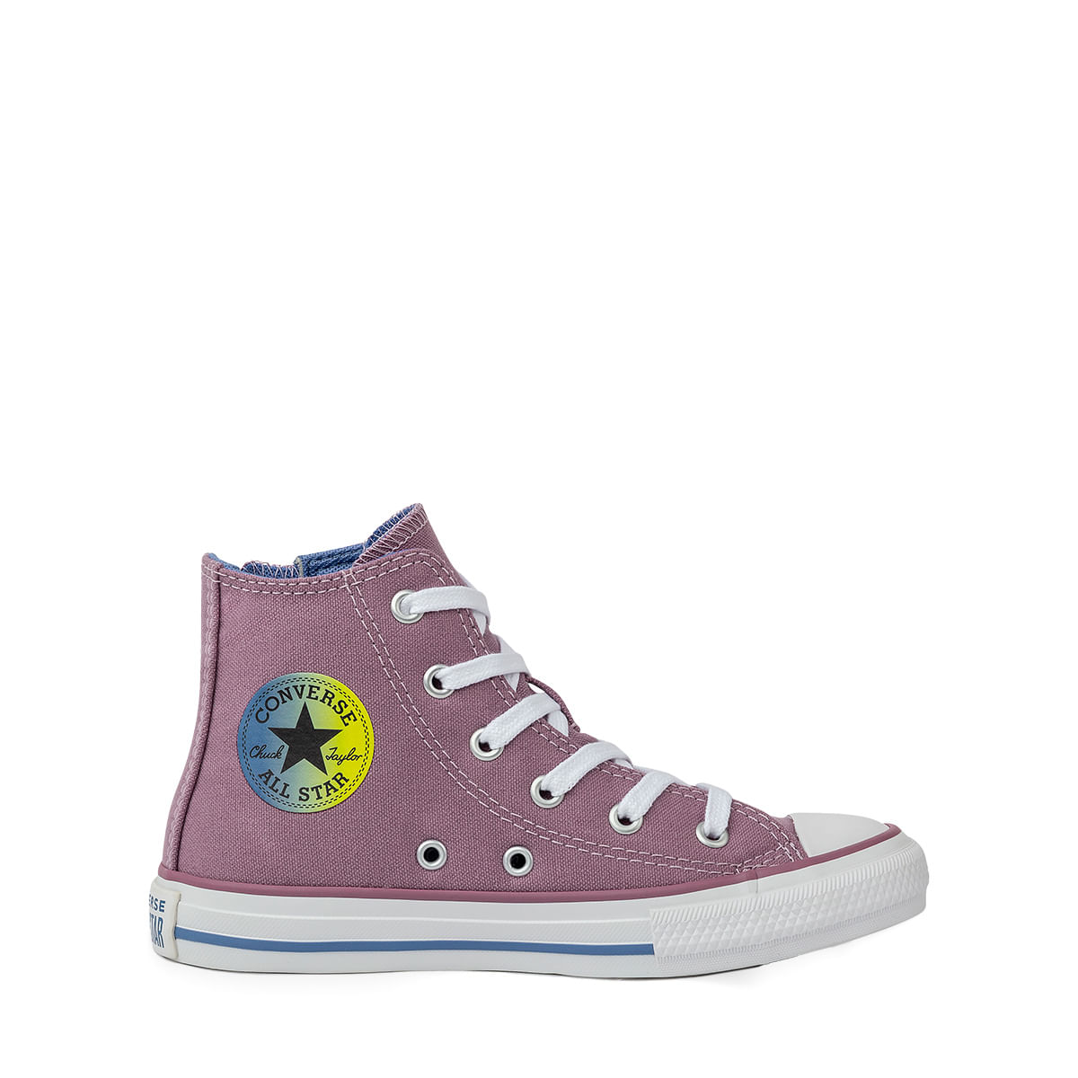 Tênis Converse Chuck Taylor All Star Infantil Laranja Chama Azul Alma  Branco CK10070009 - Menina Shoes