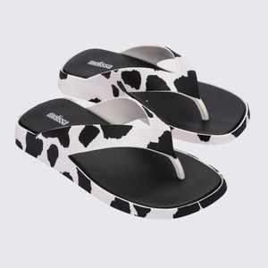 Melissa Brave Flip Flop Branco Preto 33699