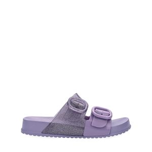 Mini Melissa Cozy Slide Infantil Lilás Glitter 35685