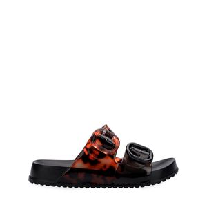 Mini Melissa Cozy Slide Infantil Preto Tartaruga 35685