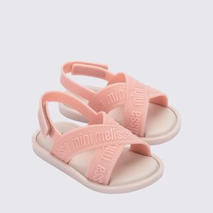 Mini Melissa M Lover Sandal Baby Bege Rosa 35850