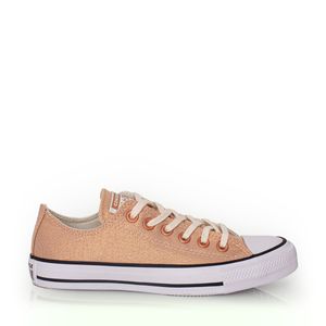 Tênis Converse All Star Chuck Taylor Rosa Pink Ouro Escuro Branco CT25650002