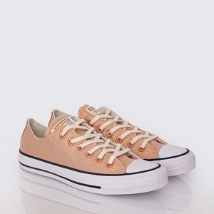 Tênis Converse All Star Chuck Taylor Rosa Pink Ouro Escuro Branco CT25650002