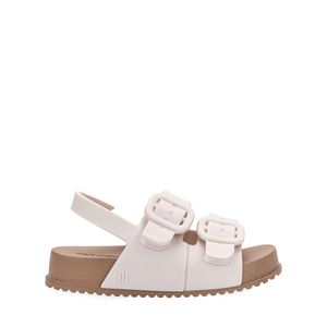 Mini Melissa Cozy Sandal Baby Marrom Branco 35686