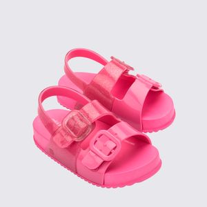 Mini Melissa Cozy Sandal Baby Rosa Glitter 35686