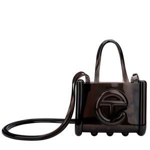 Melissa X Telfar Small Jelly Shopper Preto Transparente 34404