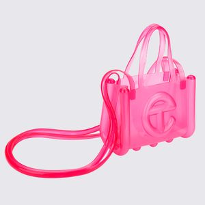 Melissa X Telfar Small Jelly Shopper Rosa Transparente 34404