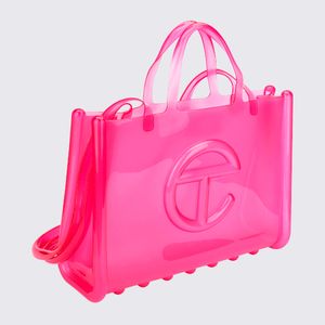 Melissa X Telfar Large Jelly Shopper Rosa Transparente 34405