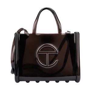 Melissa X Telfar Medium Jelly Shopper Preto Transparente 34419