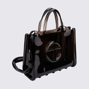 Melissa X Telfar Medium Jelly Shopper Preto Transparente 34419