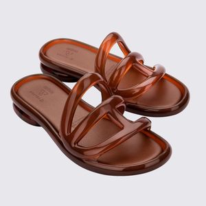 Melissa X Telfar Jelly Slide Marrom 33931