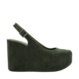 Melissa Groovy Velvet Verde Flocado 35739