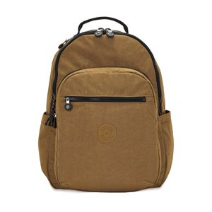 Mochila Kipling Seoul Bege Preto I5210KZ6