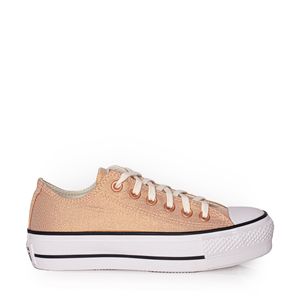 Tênis Converse Chuck Taylor All Star Lift Rosa Pink Ouro Escuro Branco CT25630002