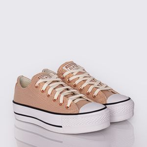 Tênis Converse Chuck Taylor All Star Lift Rosa Pink Ouro Escuro Branco CT25630002