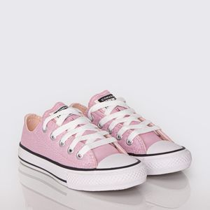 Tênis Converse Chuck Taylor All Star Infantil Pink Prata Branco CK10800001