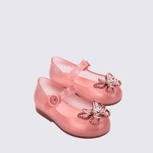 Mini Melissa Sweet Love Fly Baby Rosa Glitter Rose 35717