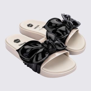 Melissa Beach Slide Next Gen Tie + Viktor And Rolf Bege Preto 33793