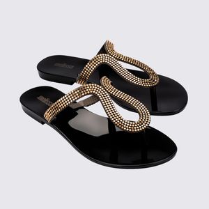 Melissa Harmonic Lana Preto Dourado 33987