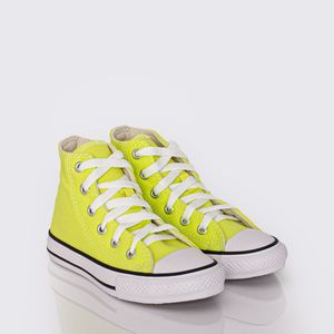 Tênis Converse Chuck Taylor All Star Seasonal Infantil Verde Citrico Preto Branco CK04280045