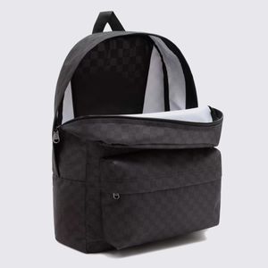 Mochila Vans Old Skool Check Backpack Black Charcoa VN0A5KHRBA5