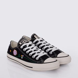 Tênis Converse All Star Chuck Taylor Preto Roxo Amendoa CT24570001