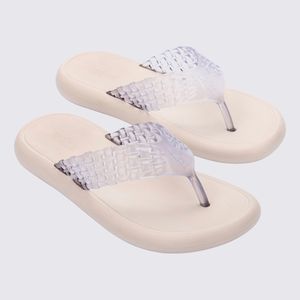 Melissa Possession Flip Flop Bege Vidro 35786