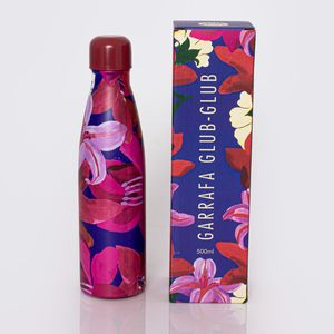 Garrafa Farm Glub Glub Aquarela Floral 500ML 78311845