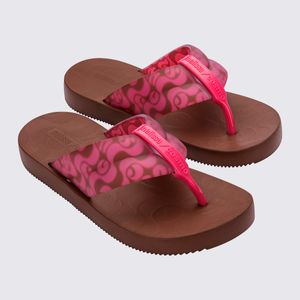 Melissa Flip Flop Orla + Cosmo Marrom Rosa 35713