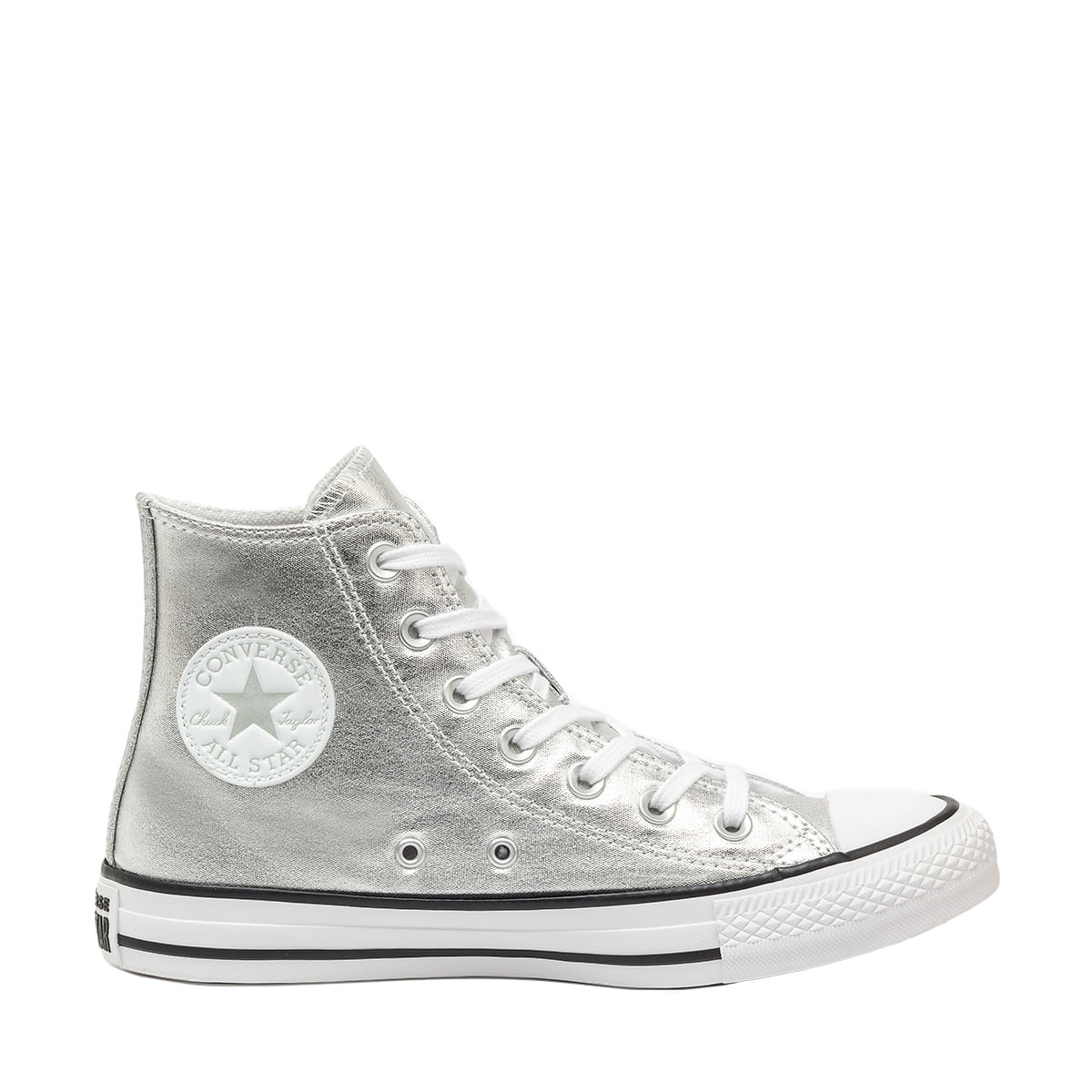 Tênis Chuck Taylor All Star Branco Preto CT04490001 - Menina Shoes