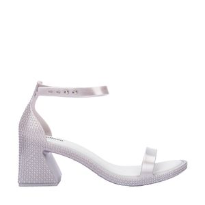 Melissa Lux Heel Prata Branco Metalizado 35745