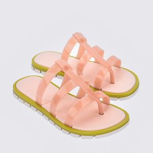 Melissa Path Slide Rosa Leitoso Verde 35802