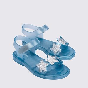 Mini Melissa Sparkly Infantil Azul Glitter 35780