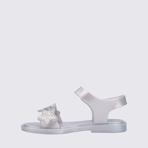 Mini Melissa Sparkly Infantil Branco Perolado 35780