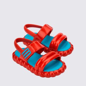 Mini Melissa Bubble Tech Sandal Baby Vermelho Azul 35822