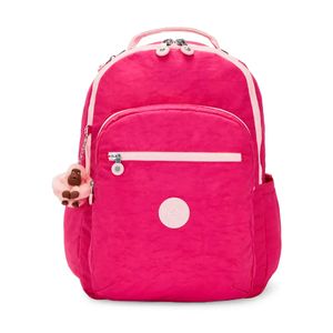 Kipling SEOUL - Mochila escolar - tender blossom/rosa 