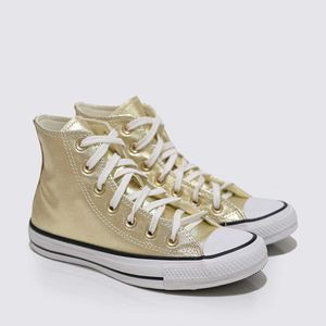 Tênis Converse All Star Chuck Taylor Ouro Branco Preto CT26100001