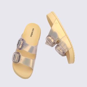 Mini Melissa Cozy Slide Infantil Amarelo Perolado 35685