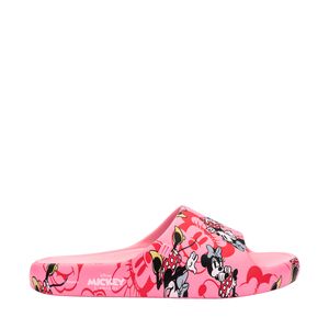 Melissa Free Print Slide + Mickey And Friends Rosa Vermelho 35923