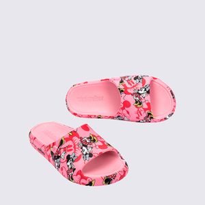 Mini Melissa Free Print Slide + Mickey And Friends Infantil Rosa Vermelho 35934