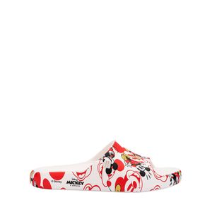 Mini Melissa Free Print Slide + Mickey And Friends Infantil Branco Vermelho 35934