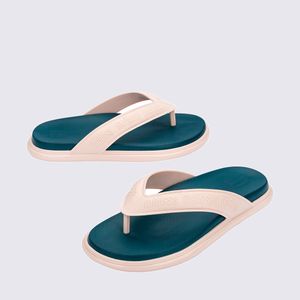 Melissa M-Lover Plus Flip Flop Bege Azul 35811