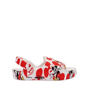 Mini Melissa Free Cute + Mickey And Friends Baby Branco Vermelho 35924