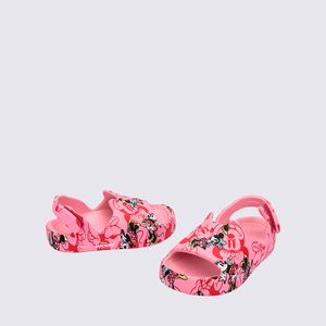 Mini Melissa Free Cute + Mickey And Friends Baby Rosa Vermelho 35924