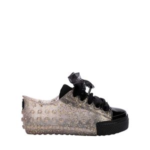 Mini Melissa Polibolha Special Baby Preto Glitter Dourado 35890