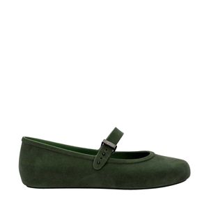 Melissa Soft Ballerina Velvet Verde 35941